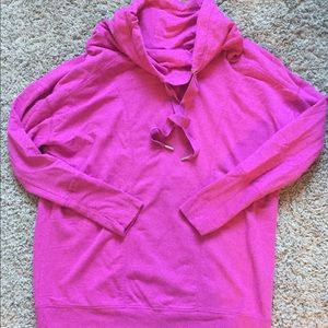 Zella Pink Cowl Neck Sweatshirt